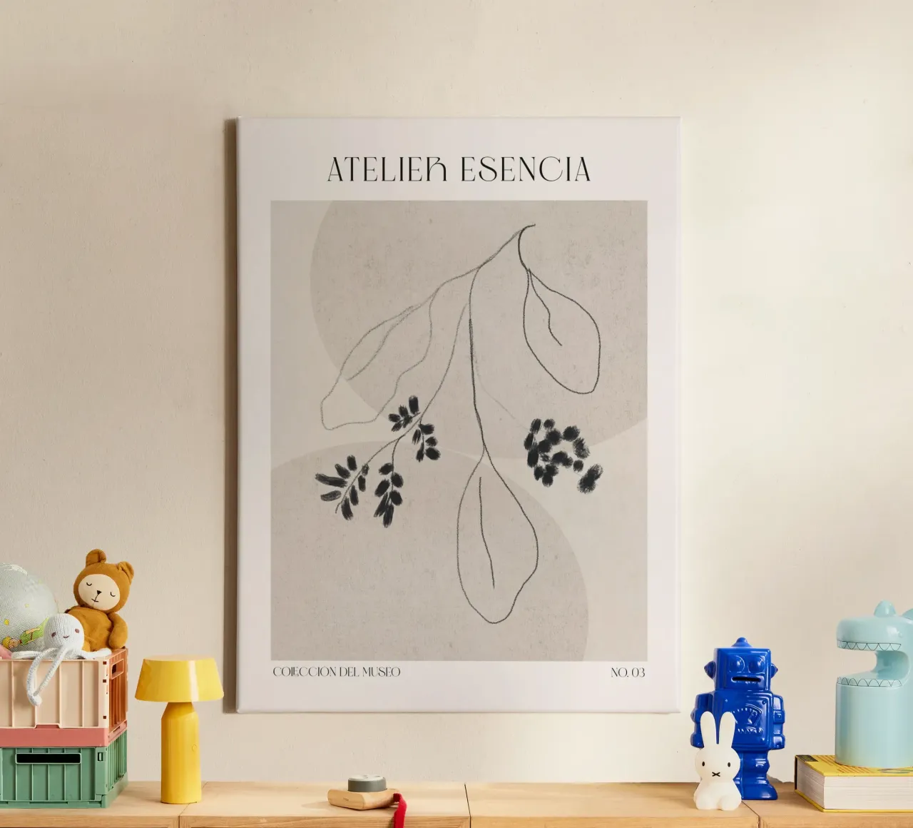 Art Bohemian No 57 tela con Cornice a cassetta da treechild