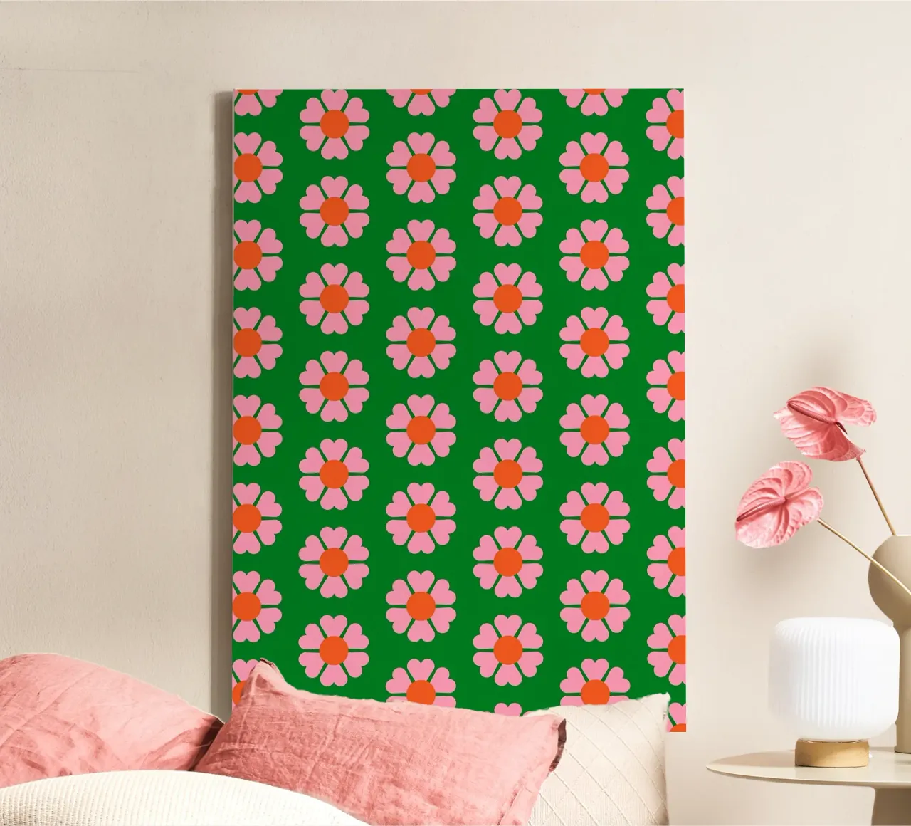 Groovy Retro Pattern 17 canvas by diedrich
