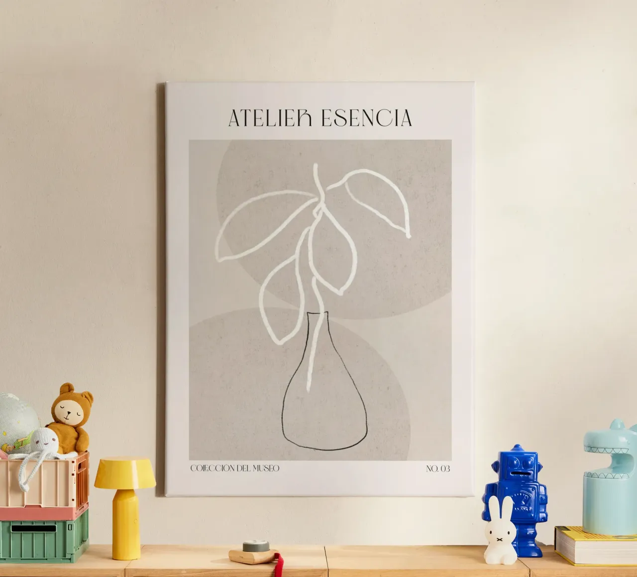 Art Bohemian No 60 tela con Cornice a cassetta da treechild