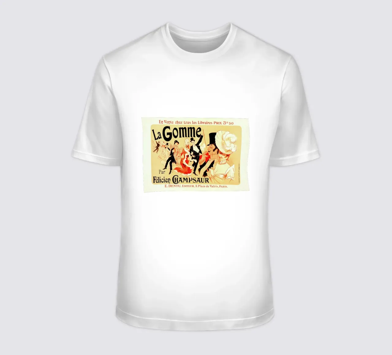 Poster for la Gomme -Jules Chéret t-shirt da Artokoloro Quint Lox Ltd