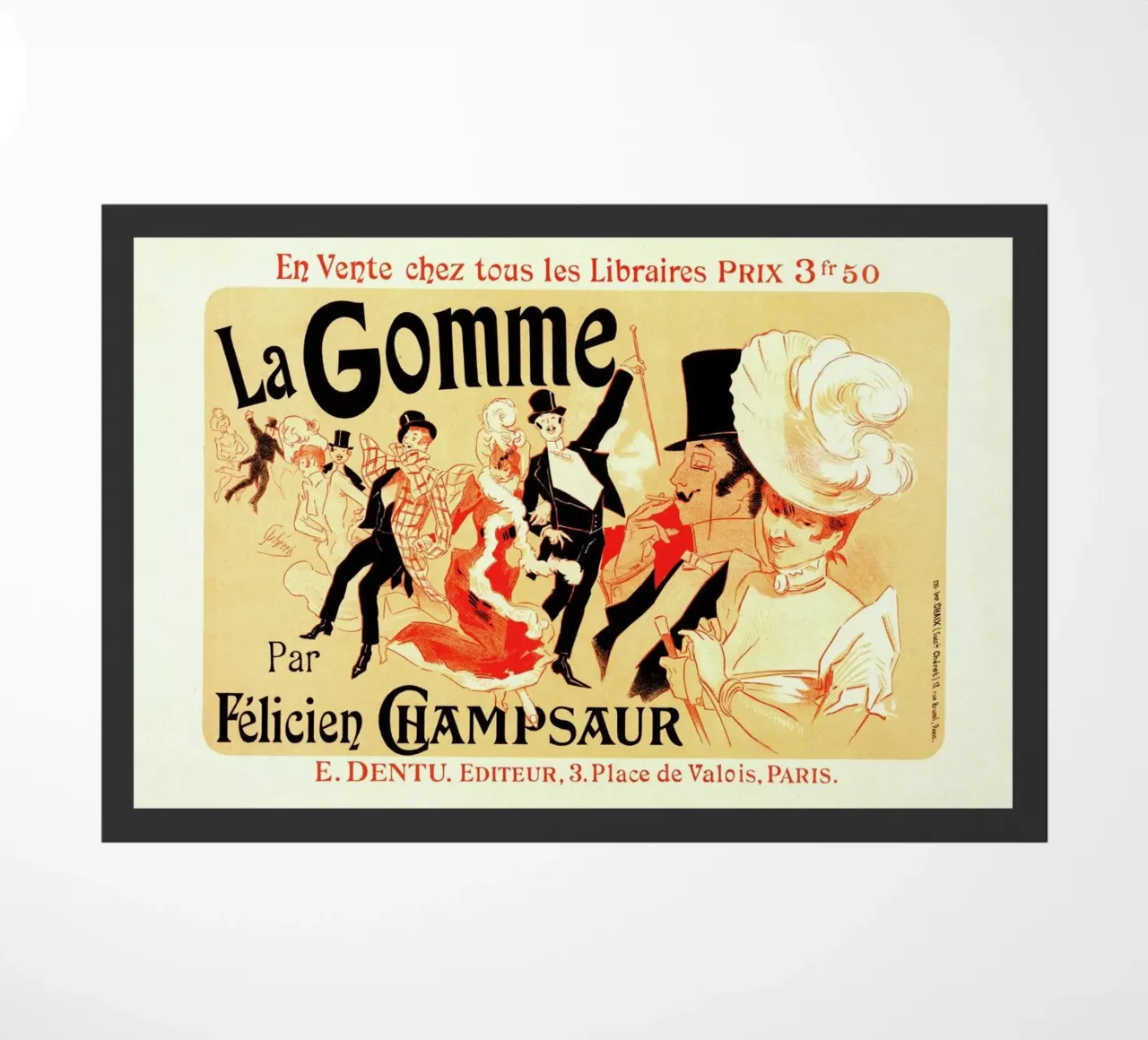 Poster for la Gomme -Jules Chéret zerbino da Artokoloro Quint Lox Ltd