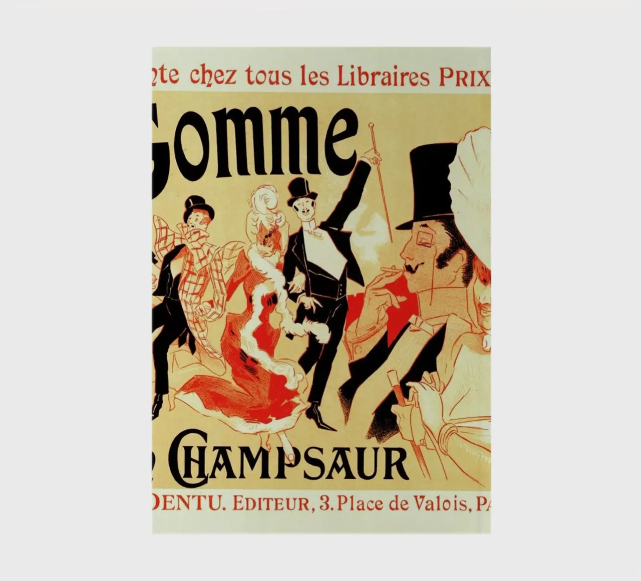 Poster for la Gomme -Jules Chéret notebook by Artokoloro Quint Lox Ltd
