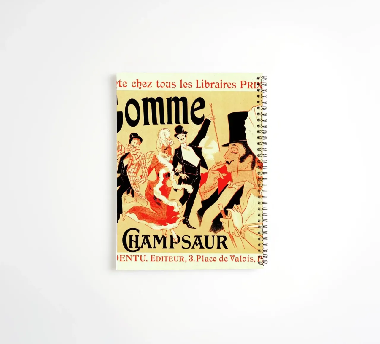 Poster for la Gomme -Jules Chéret spiral notebook by Artokoloro Quint Lox Ltd
