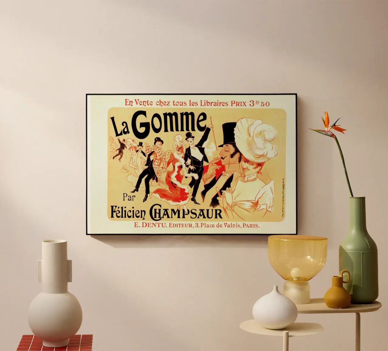 Poster for la Gomme -Jules Chéret plexiglass da Artokoloro Quint Lox Ltd