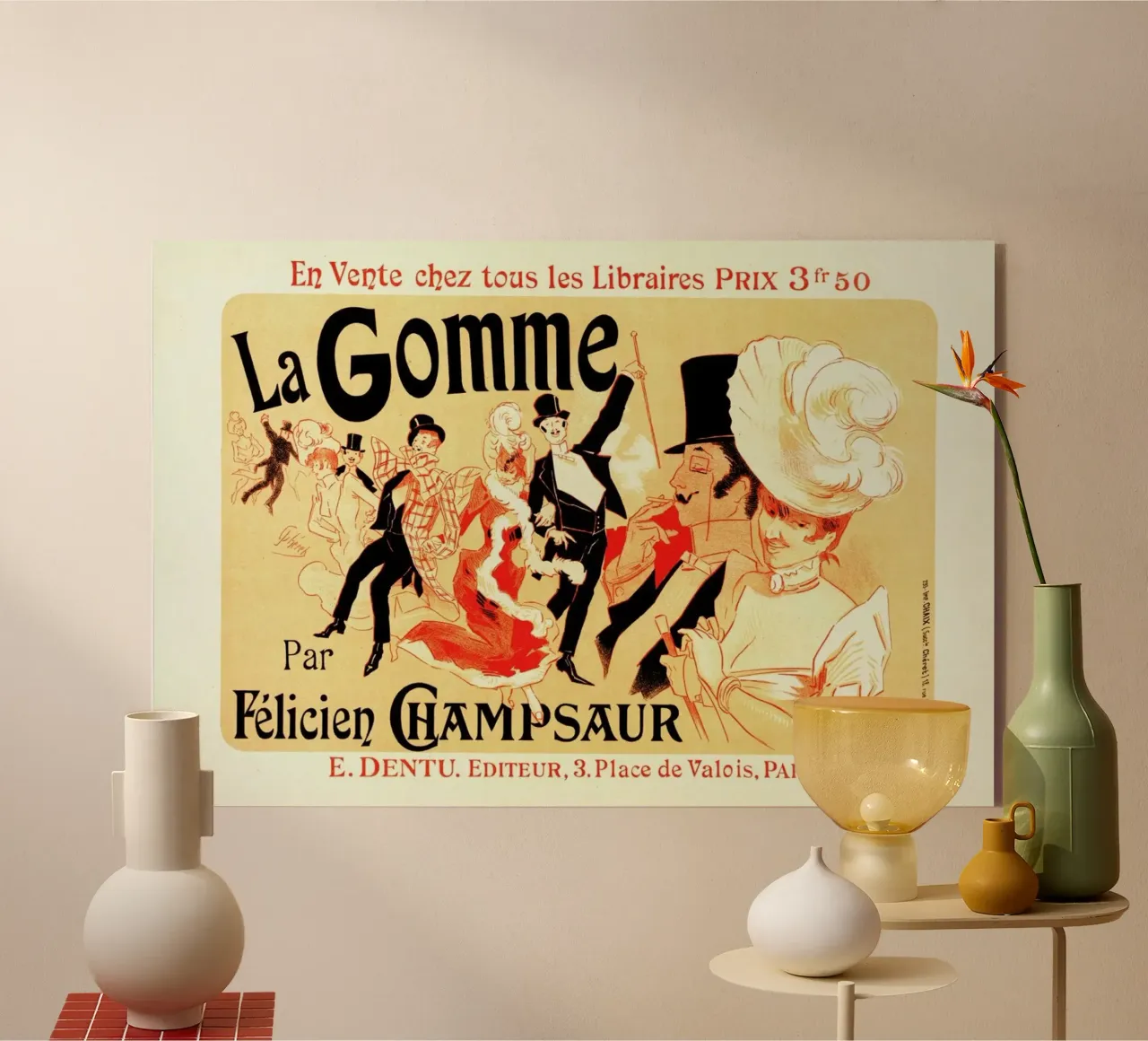 Poster for la Gomme -Jules Chéret plexiglass da Artokoloro Quint Lox Ltd