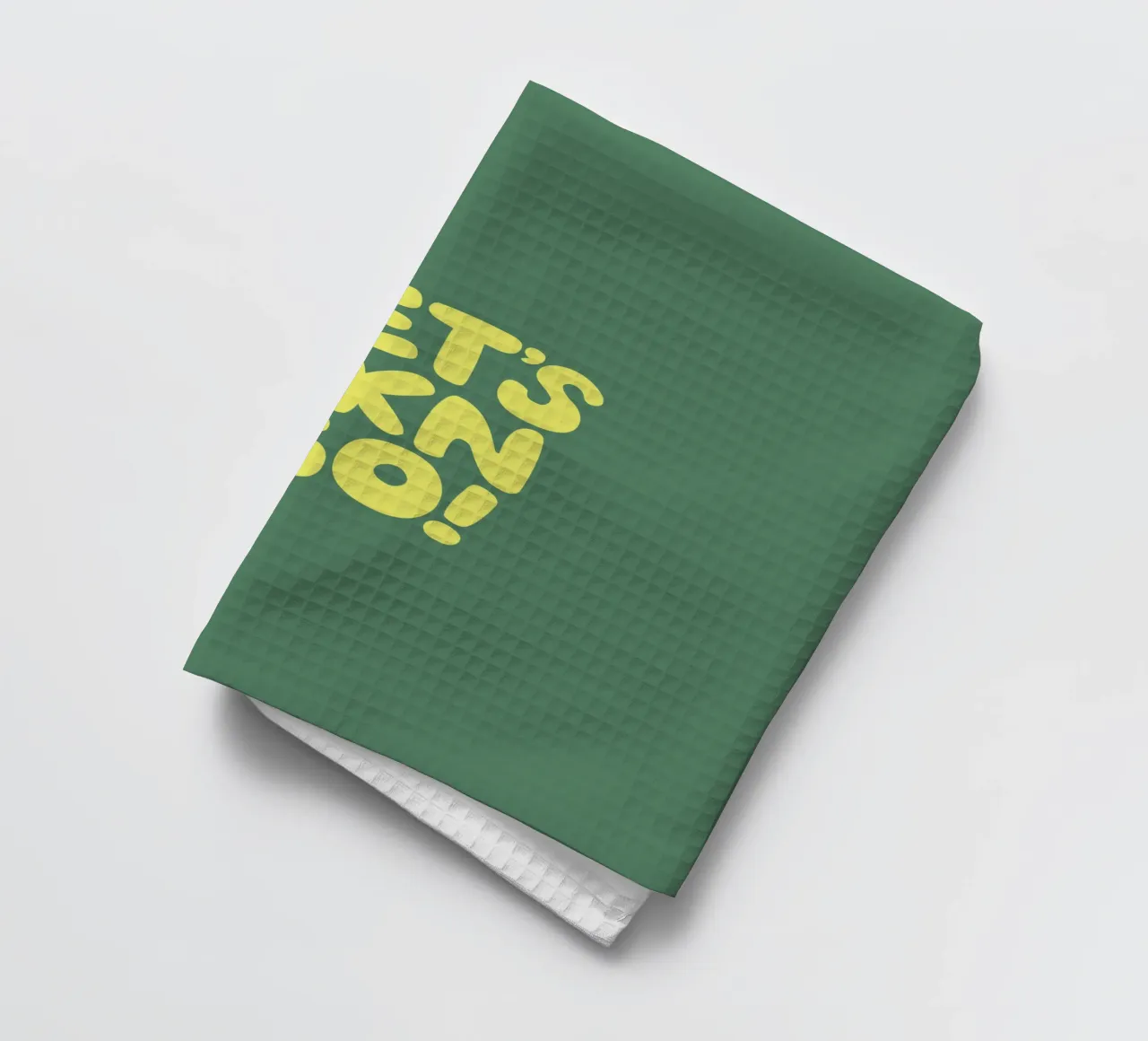 Lets Fkn Go Bold Modern Fun Sassy Motivational Lettering tea towel by THE MOTIVATED TYPE