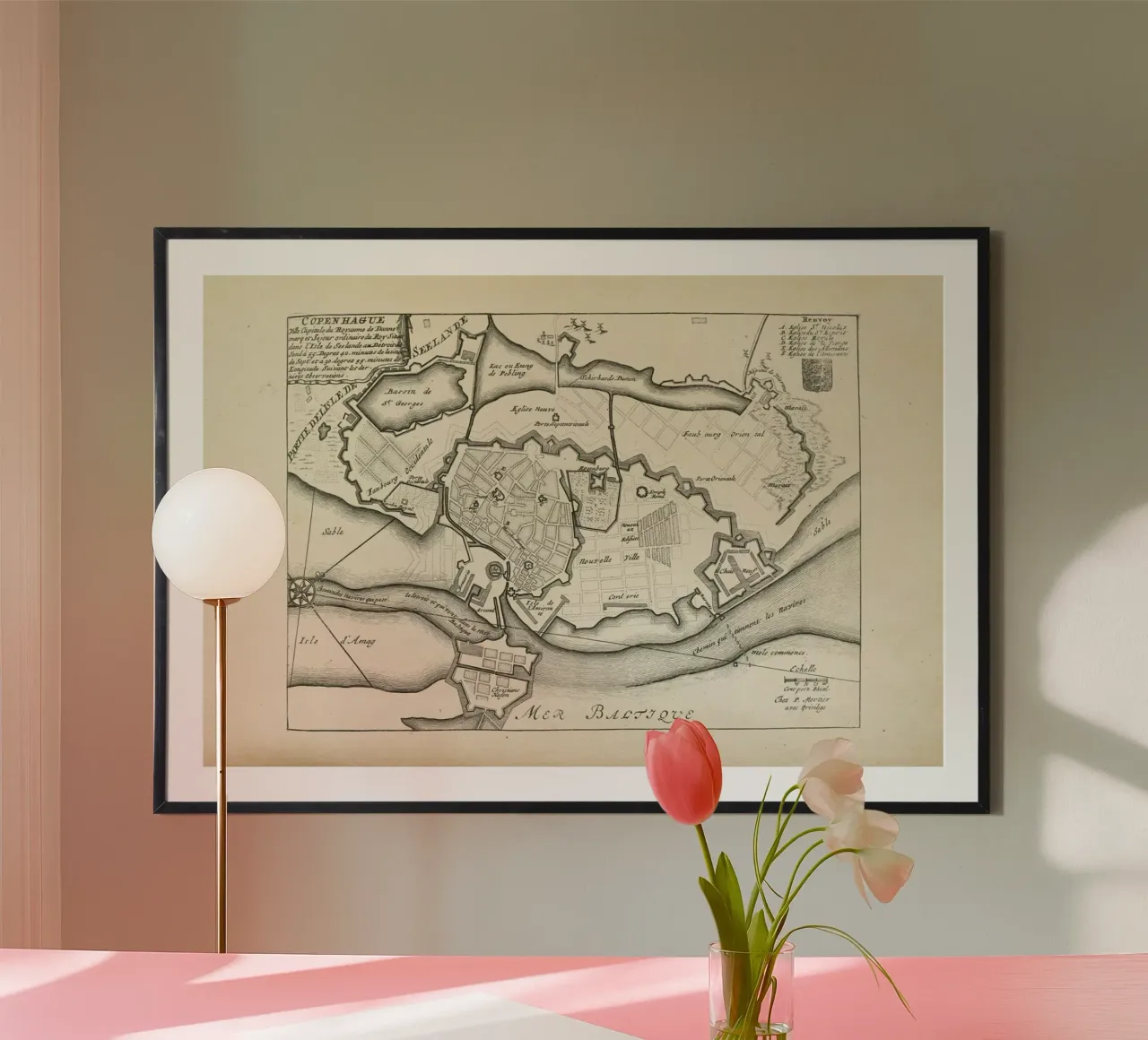 Copenhagen, Denmark, 1726 poster da Artokoloro Quint Lox Ltd