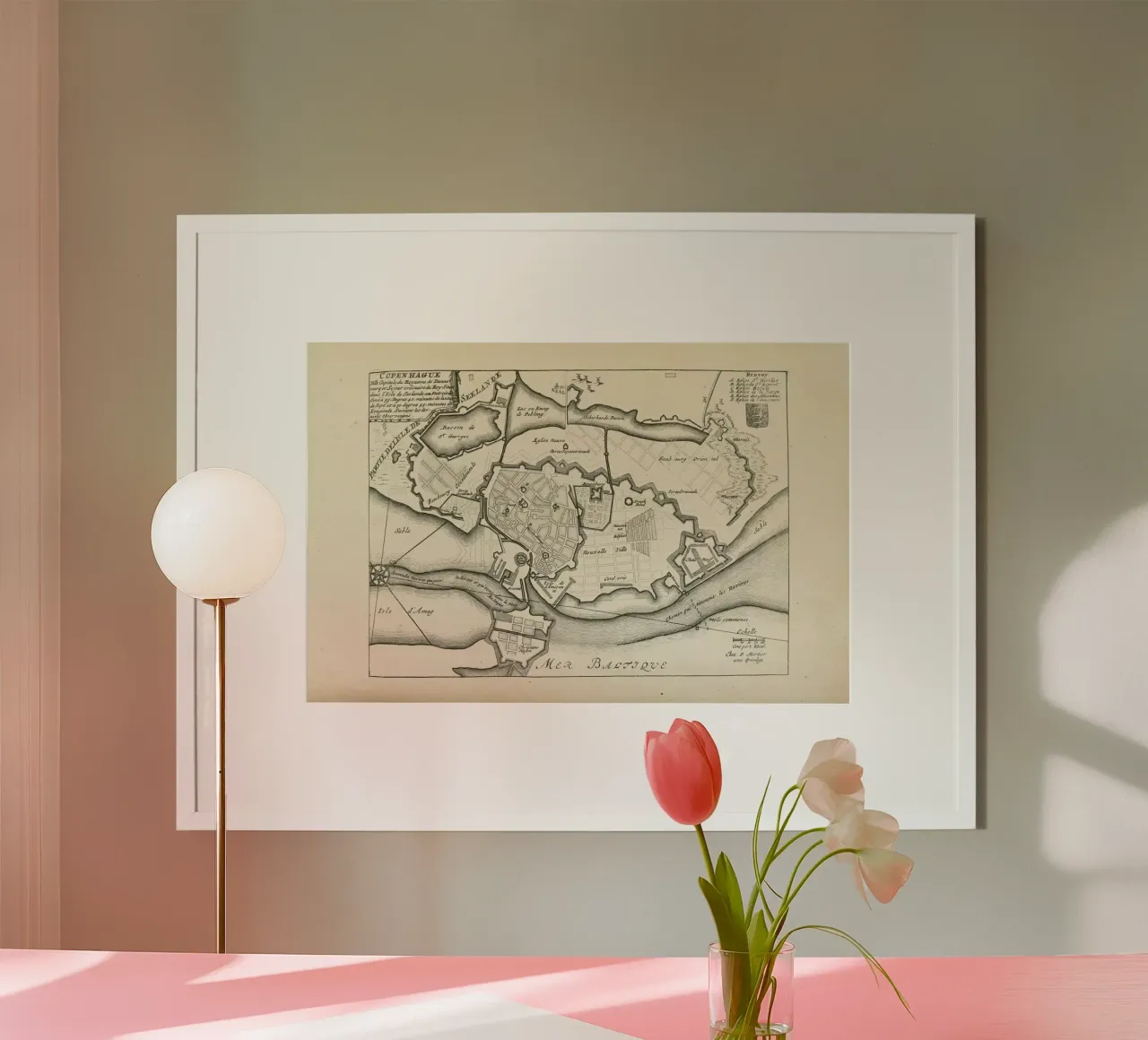 Copenhagen, Denmark, 1726 poster da Artokoloro Quint Lox Ltd