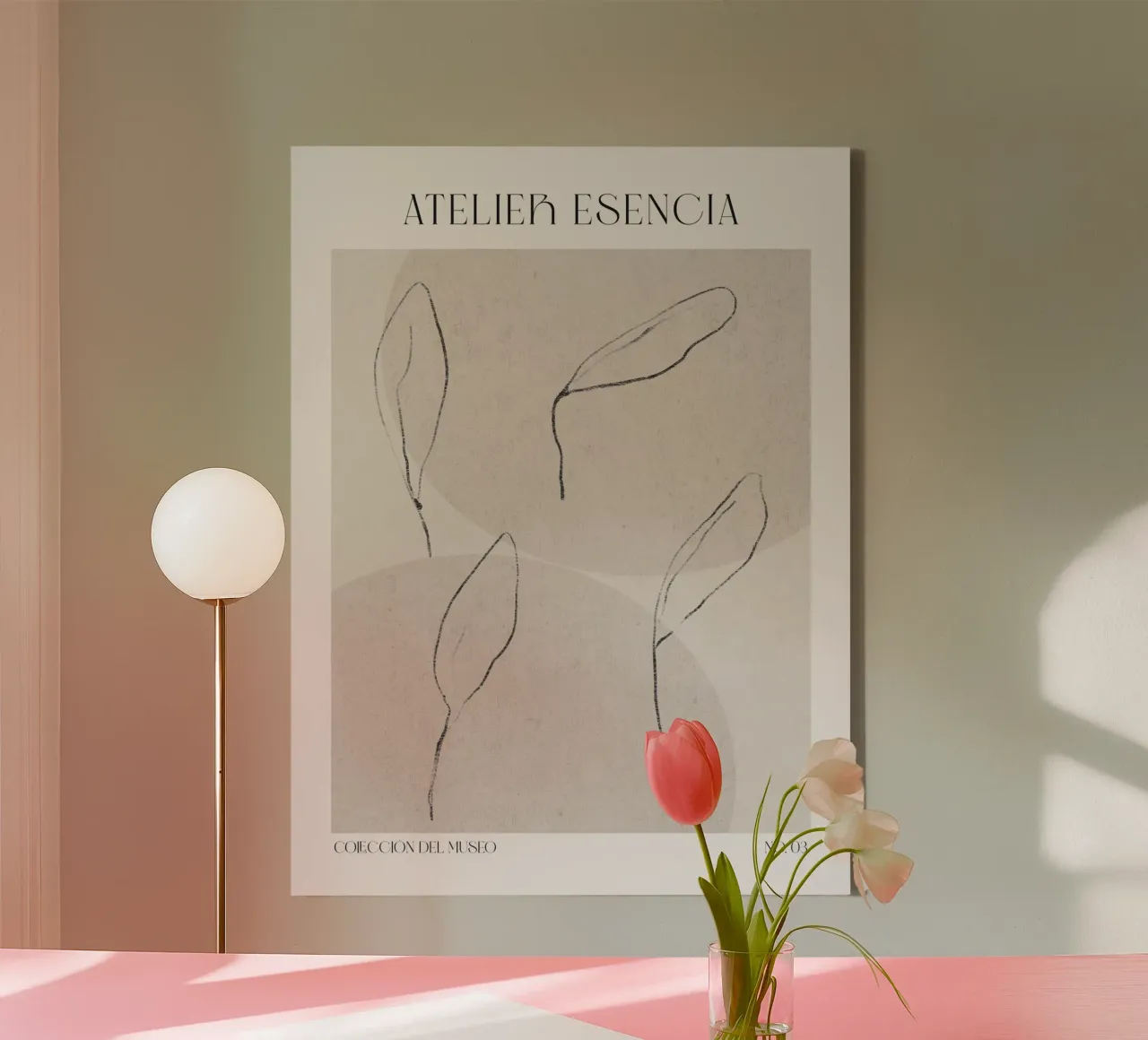 Art Bohemian No 61 tela con Cornice a cassetta da treechild