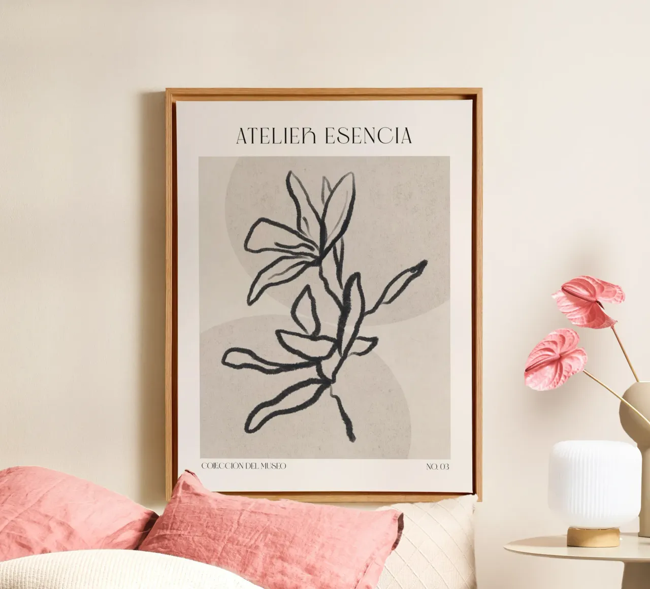 Art Bohemian No 63 tela con Cornice a cassetta da treechild