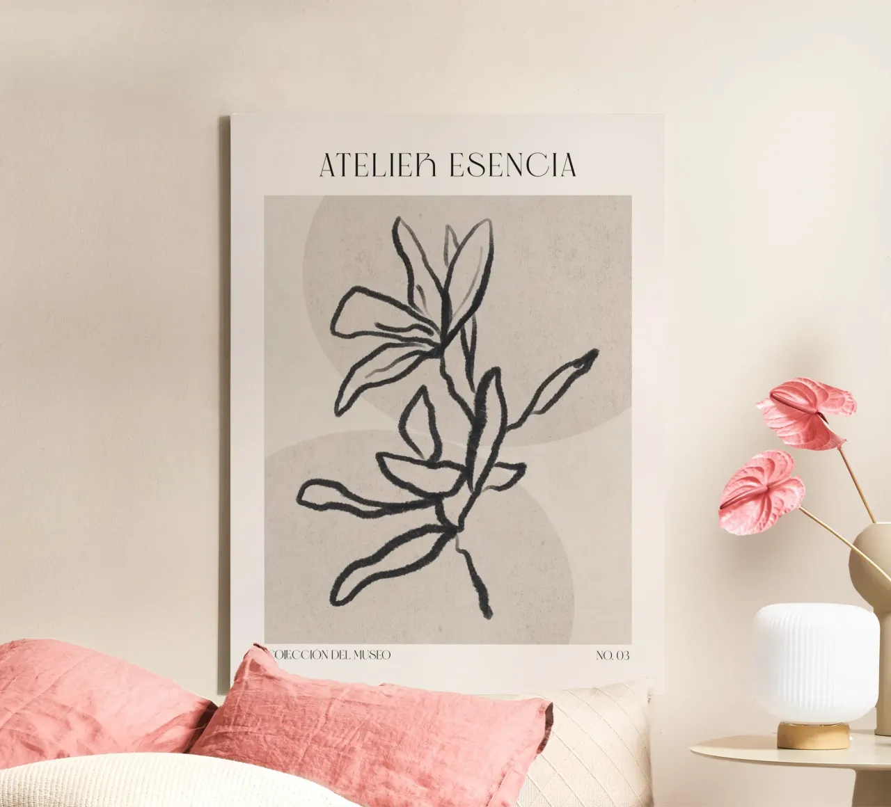 Art Bohemian No 63 tela con Cornice a cassetta da treechild