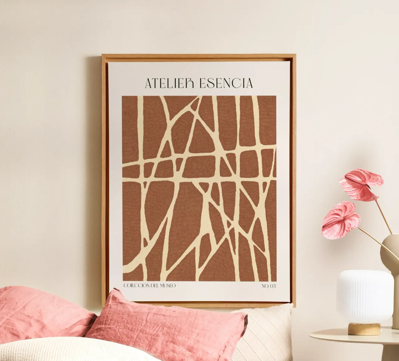 Art Bohemian No 65 tela con Cornice a cassetta da treechild