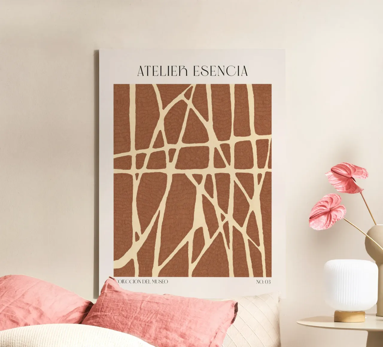 Art Bohemian No 65 tela con Cornice a cassetta da treechild