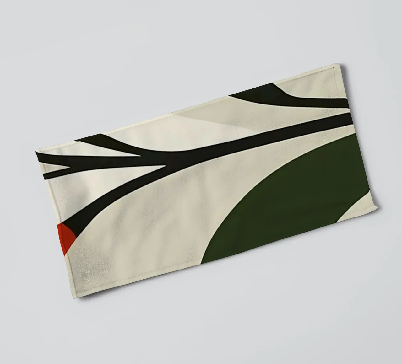 Abstracte Minimal Bloemsierkunst badhanddoek van diedrich