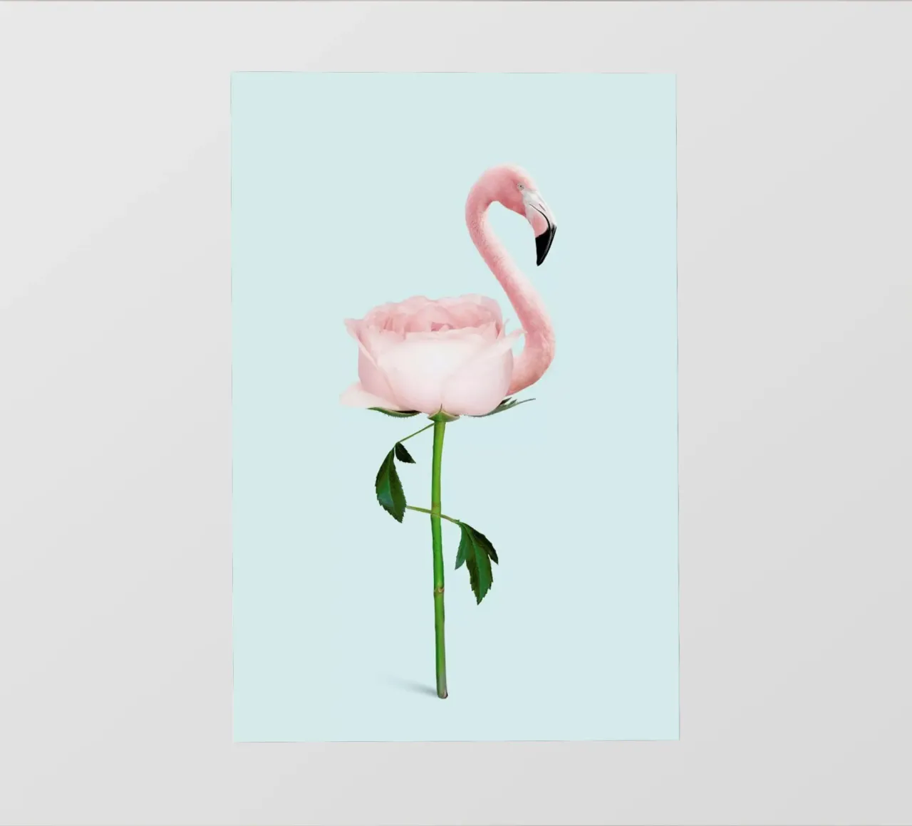 Flamingo Flower telo in pvc da Jonas Loose