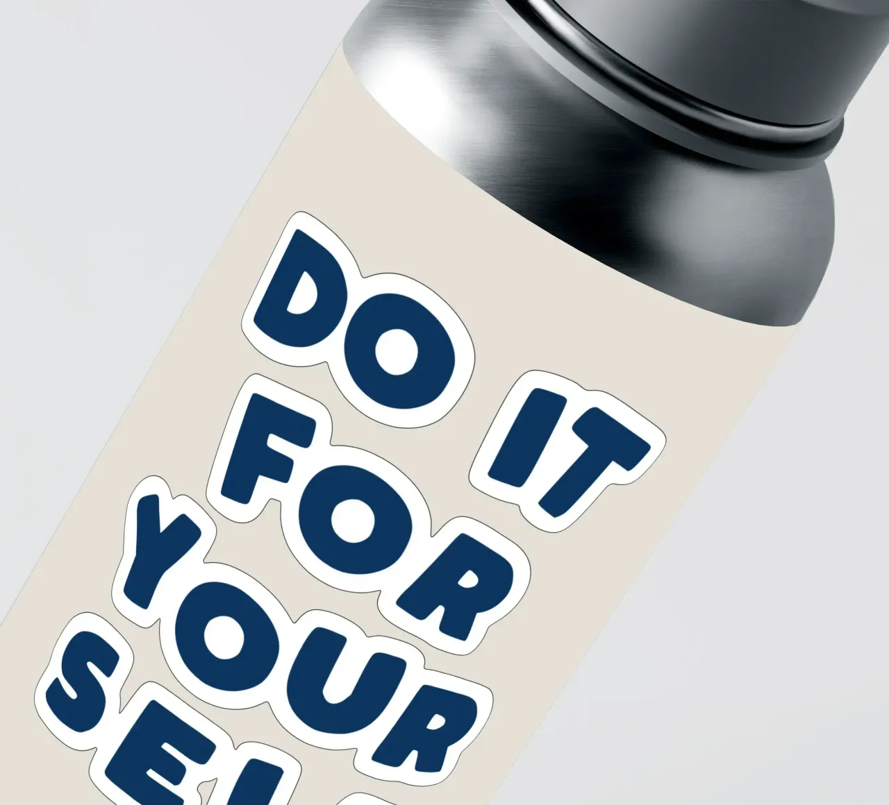 Do It For Yourself Modern Minimalist Empowering Typography sticker by THE MOTIVATED TYPE