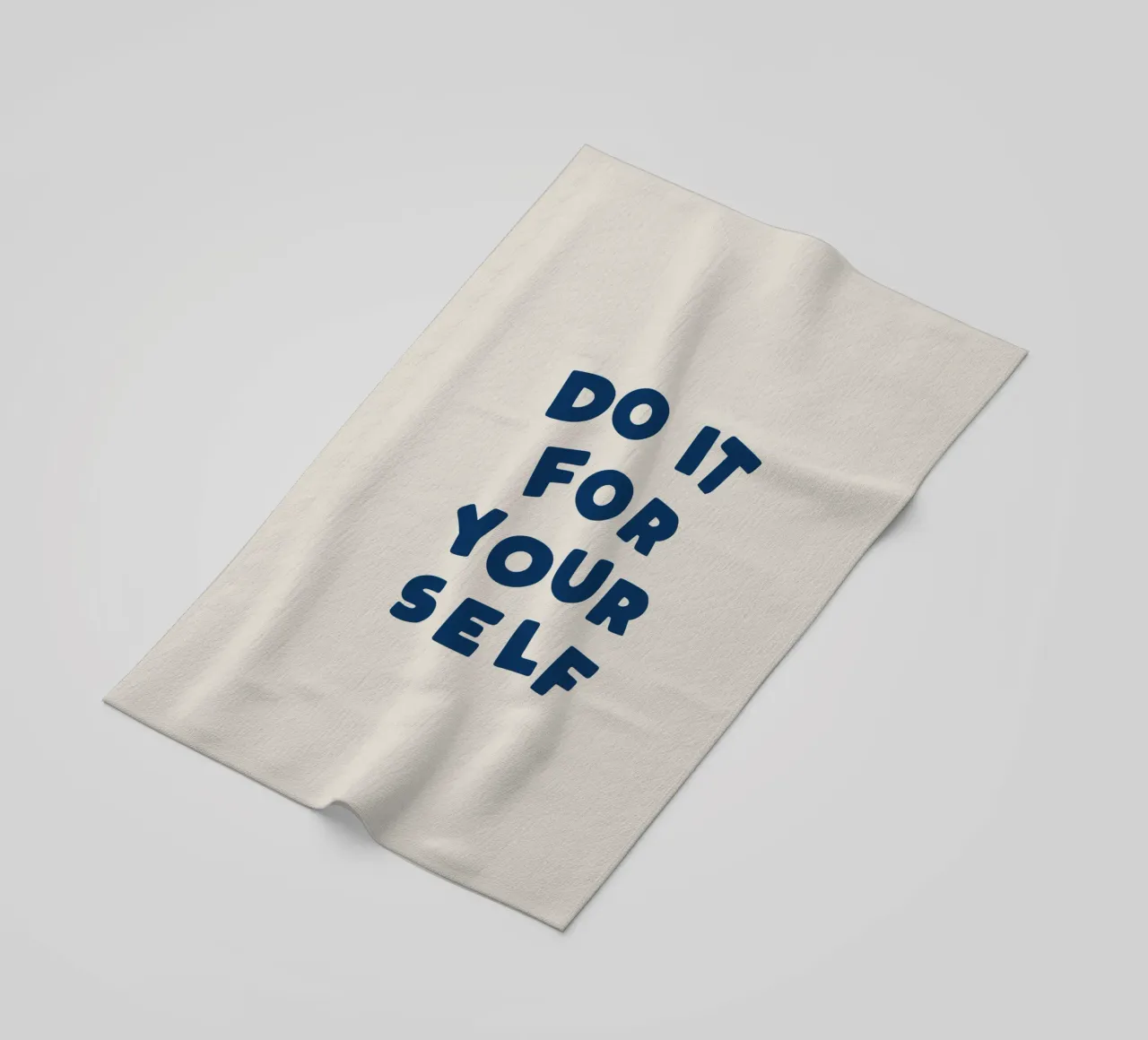 Do It For Yourself Modern Minimalist Empowering Typography beach towel by THE MOTIVATED TYPE