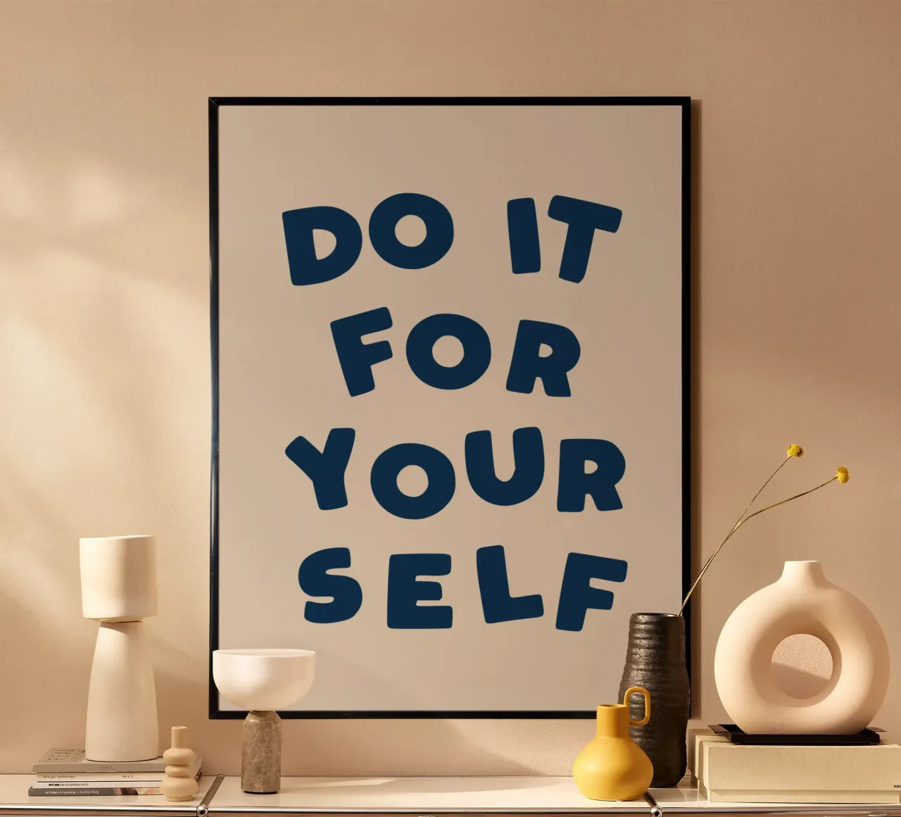 Do It For Yourself Modern Minimalist Empowering Typography hahnemühle by THE MOTIVATED TYPE