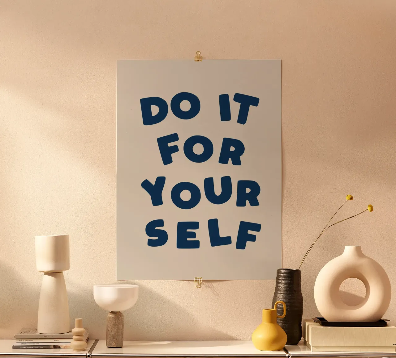 Do It For Yourself Modern Minimalist Empowering Typography hahnemühle by THE MOTIVATED TYPE