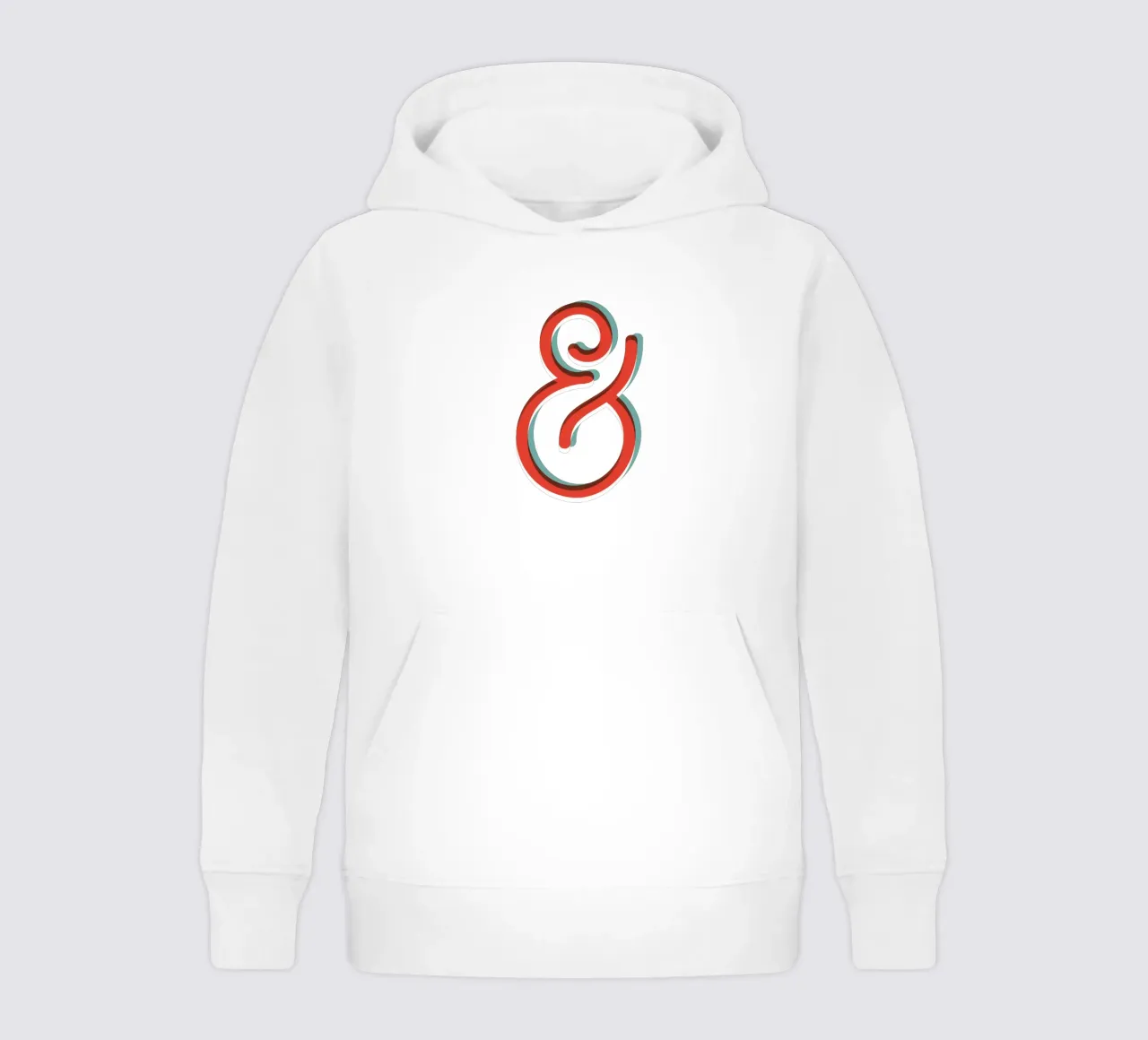 Ampersand Typography Design felpa bambino con cappuccio da THE MOTIVATED TYPE