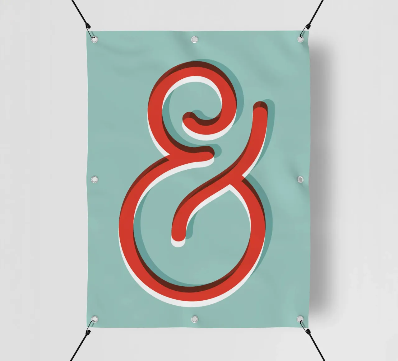 Ampersand Typography Design telo in pvc da THE MOTIVATED TYPE