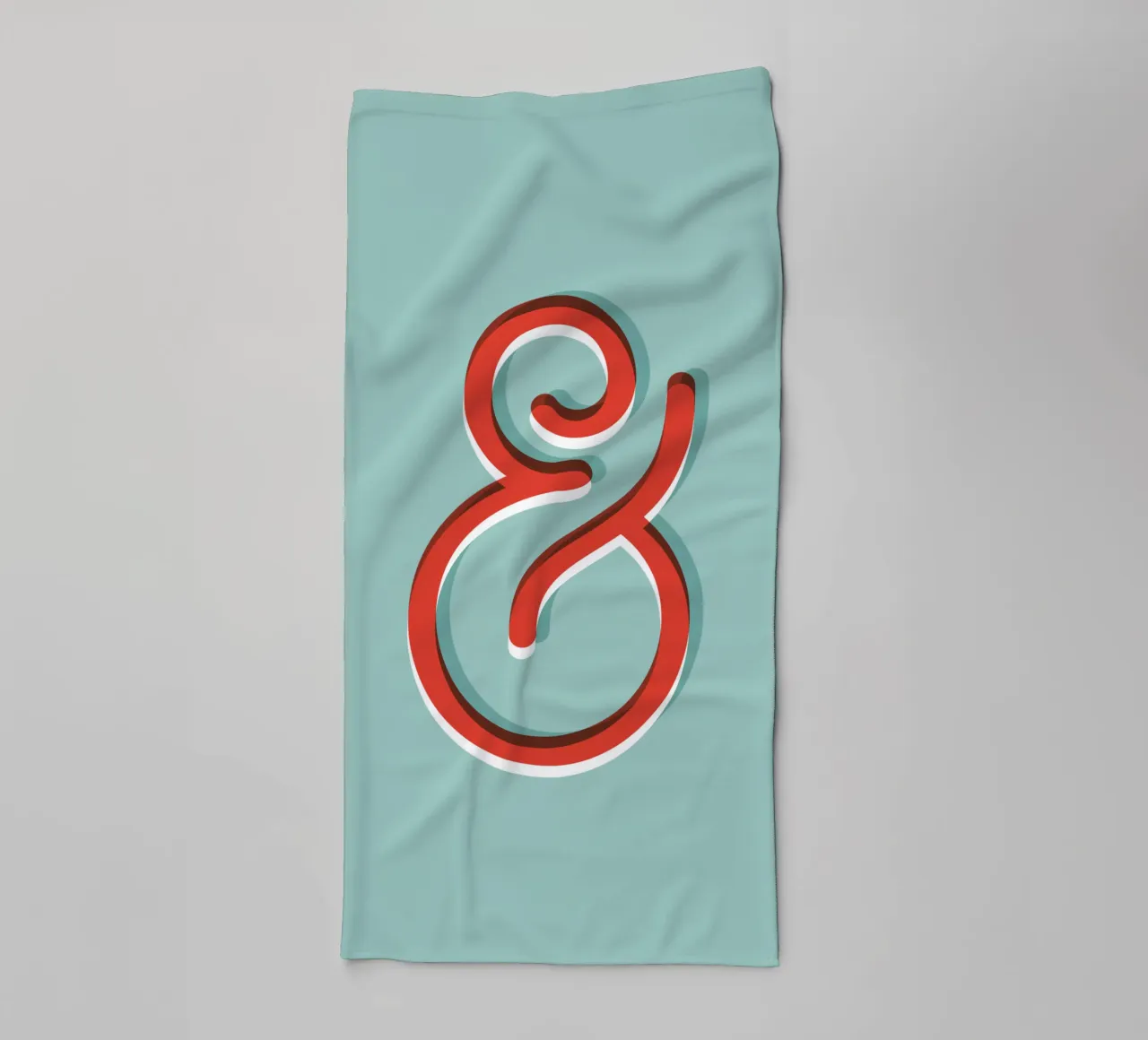 Ampersand Typography Design asciugamano da bagno da THE MOTIVATED TYPE