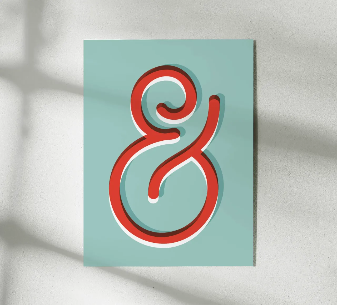 Ampersand Typography Design plexiglass da THE MOTIVATED TYPE