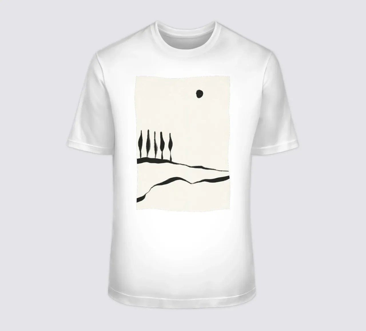 Linea minimale Paesaggio #1 t-shirt da Alisa Galitsyna