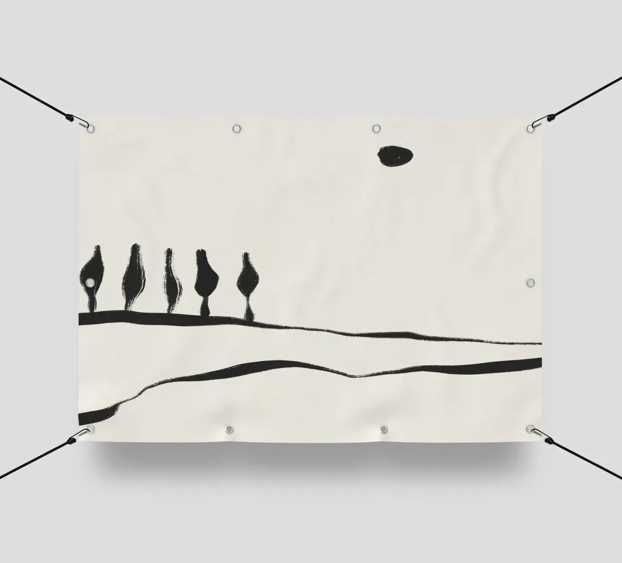 Linea minimale Paesaggio #1 telo in pvc da Alisa Galitsyna