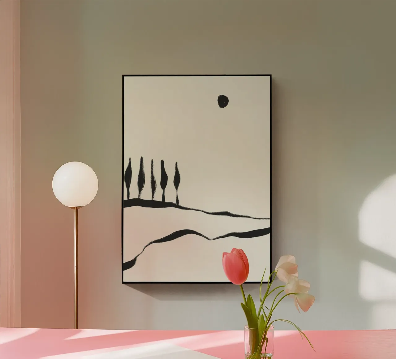 Linea minimale Paesaggio #1 plexiglass da Alisa Galitsyna