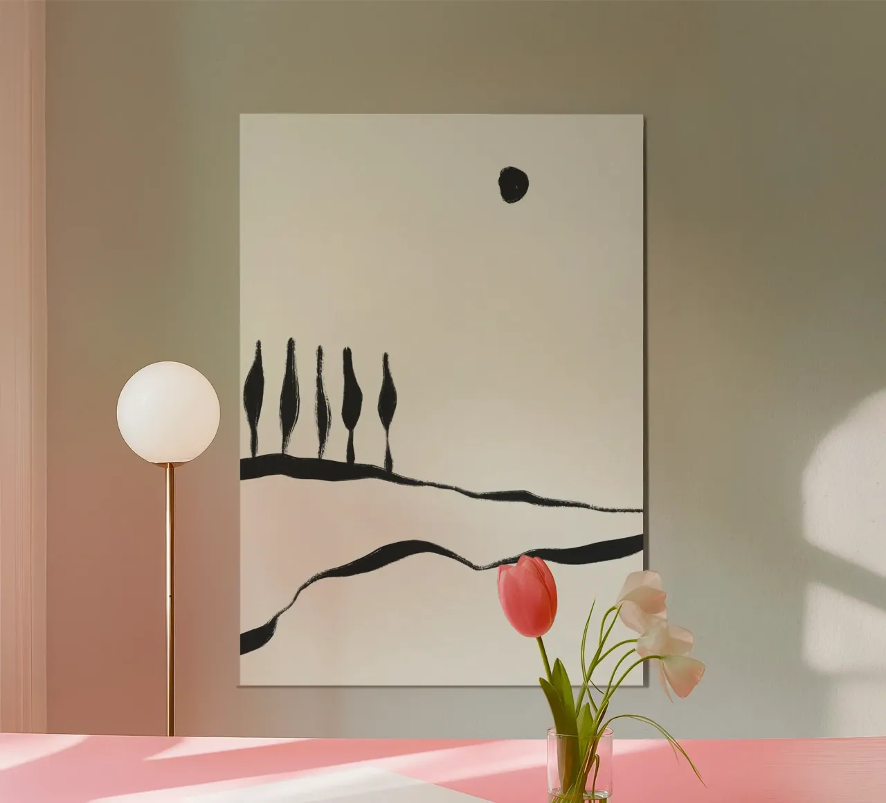 Minimal Line Landscape #1 forex plate by Alisa Galitsyna