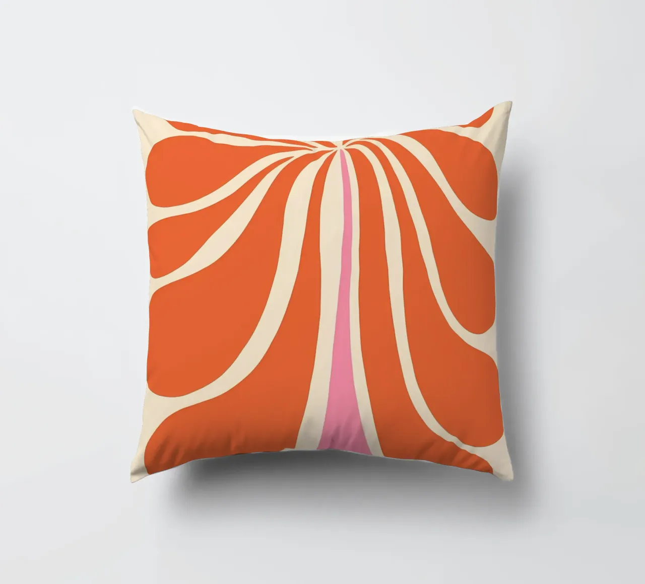 Abstract Flower Art Print decorative cushion by diedrich