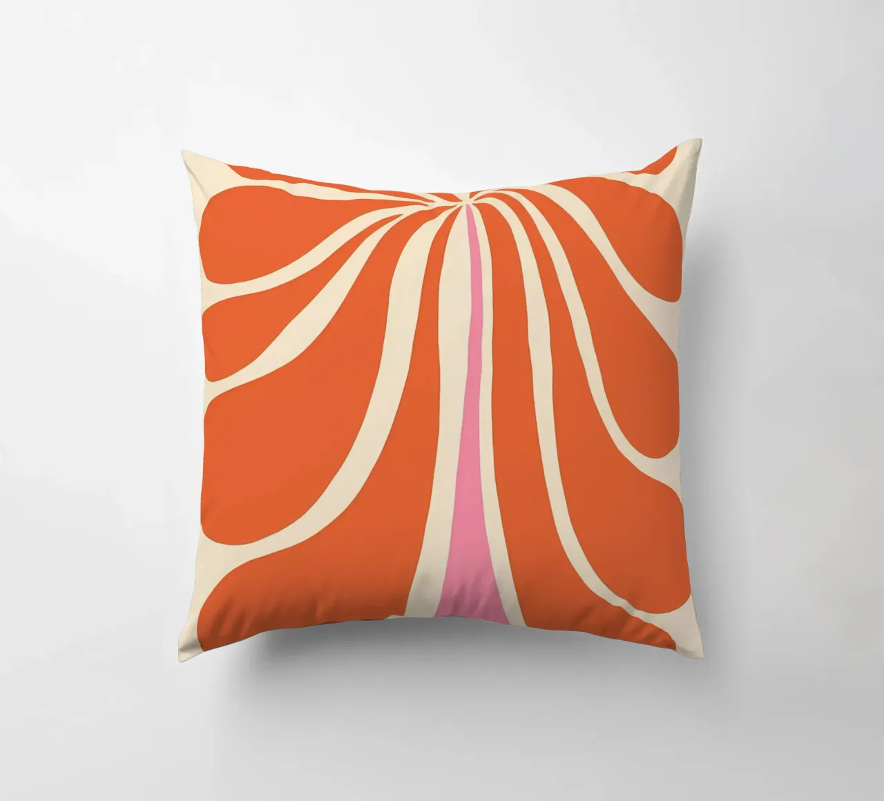Abstract Flower Art Print decorative cushion by diedrich