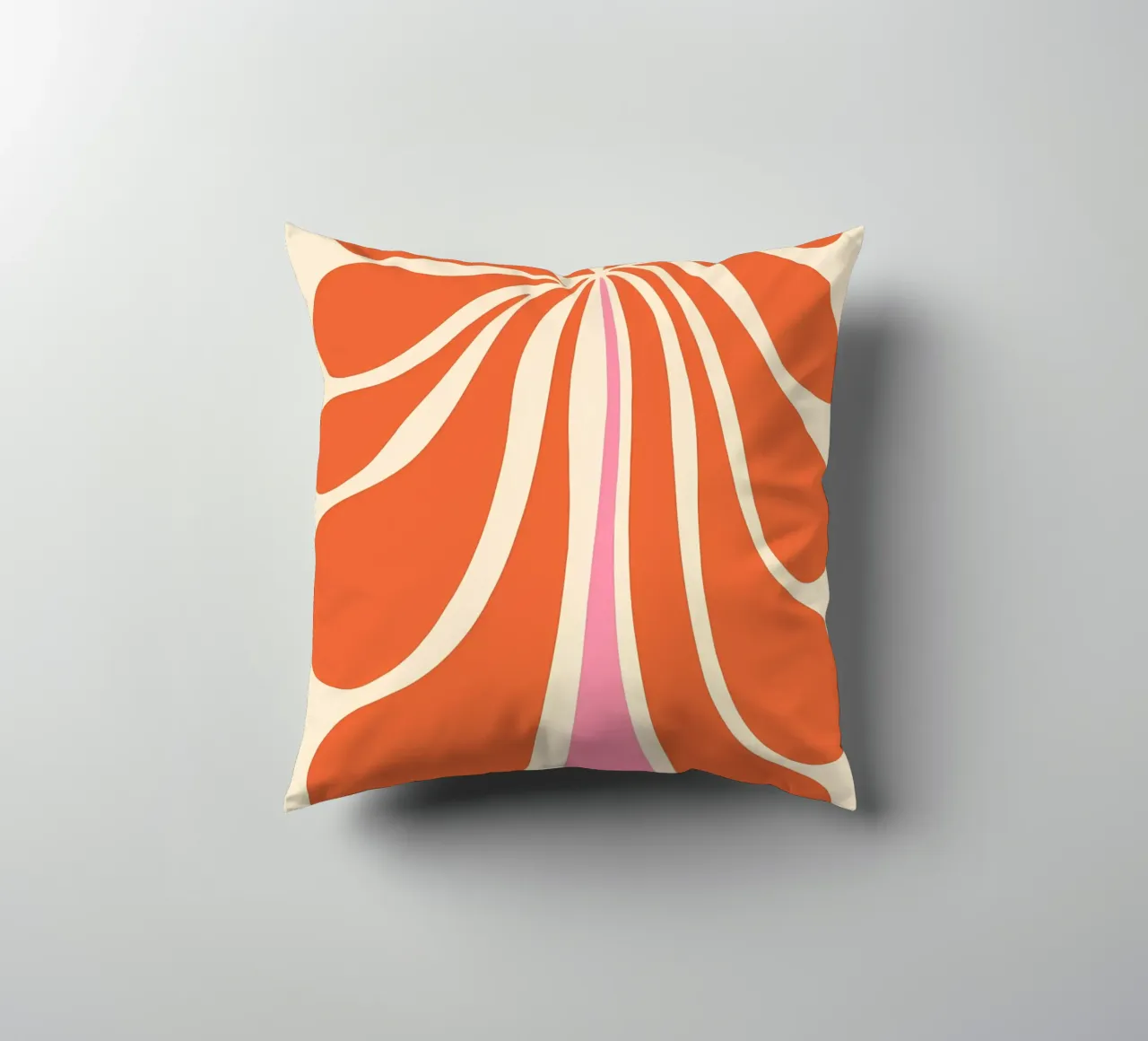 Abstract Flower Art Print decorative cushion by diedrich