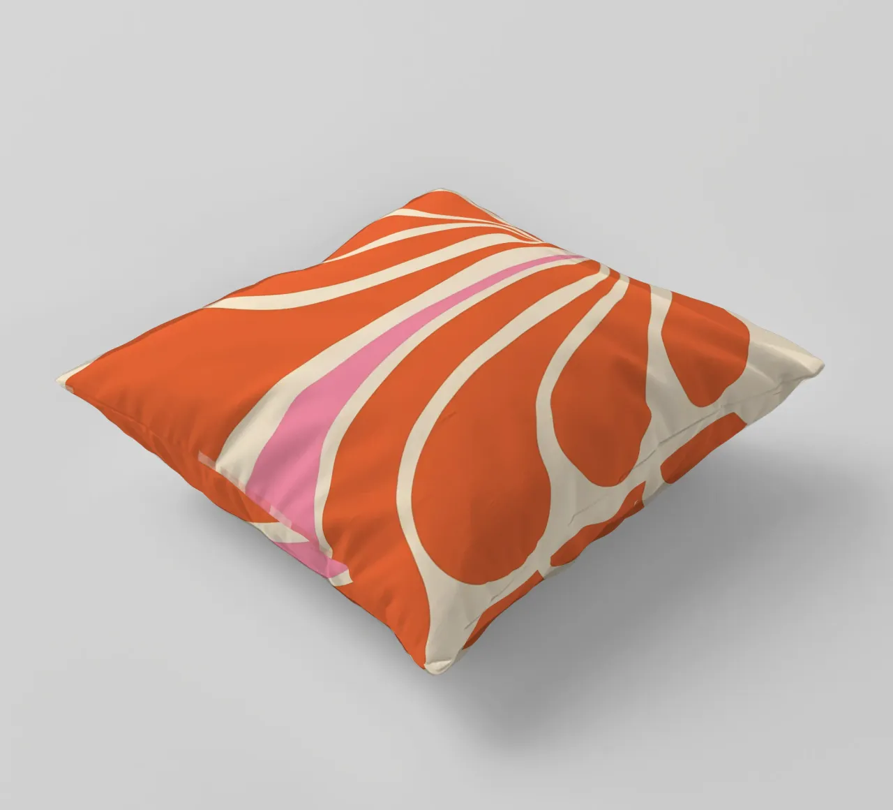 Abstract Flower Art Print decorative cushion by diedrich
