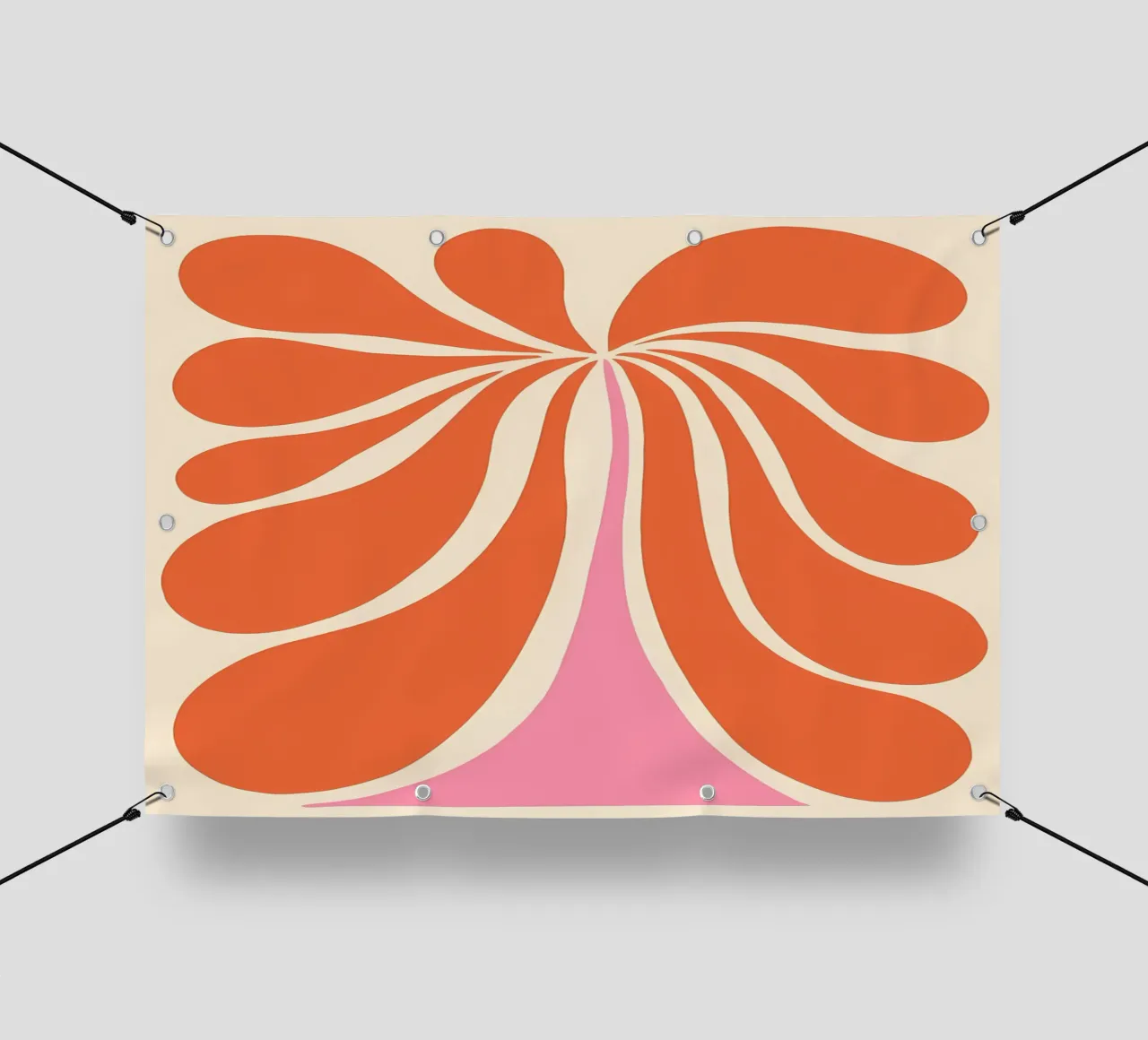 Abstract Flower Art Print pvc cover by diedrich