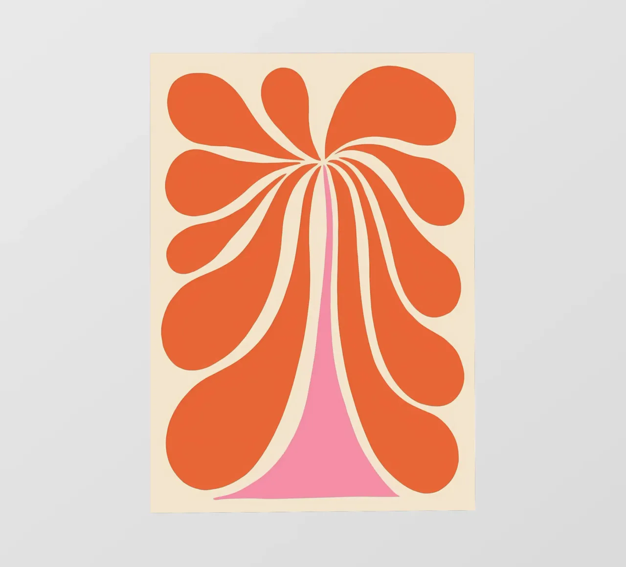 Abstract Flower Art Print pvc cover by diedrich