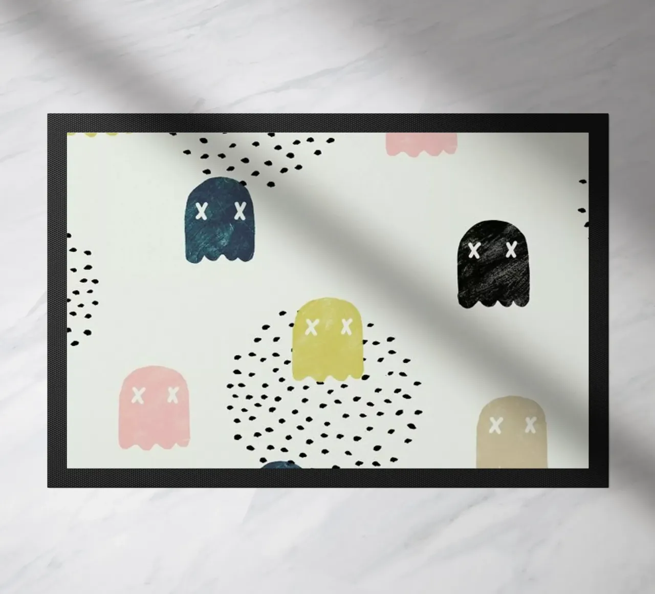 Dead Ghosts doormat by Róbert Farkas