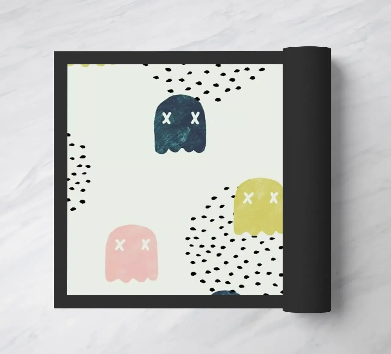 Dead Ghosts doormat by Róbert Farkas