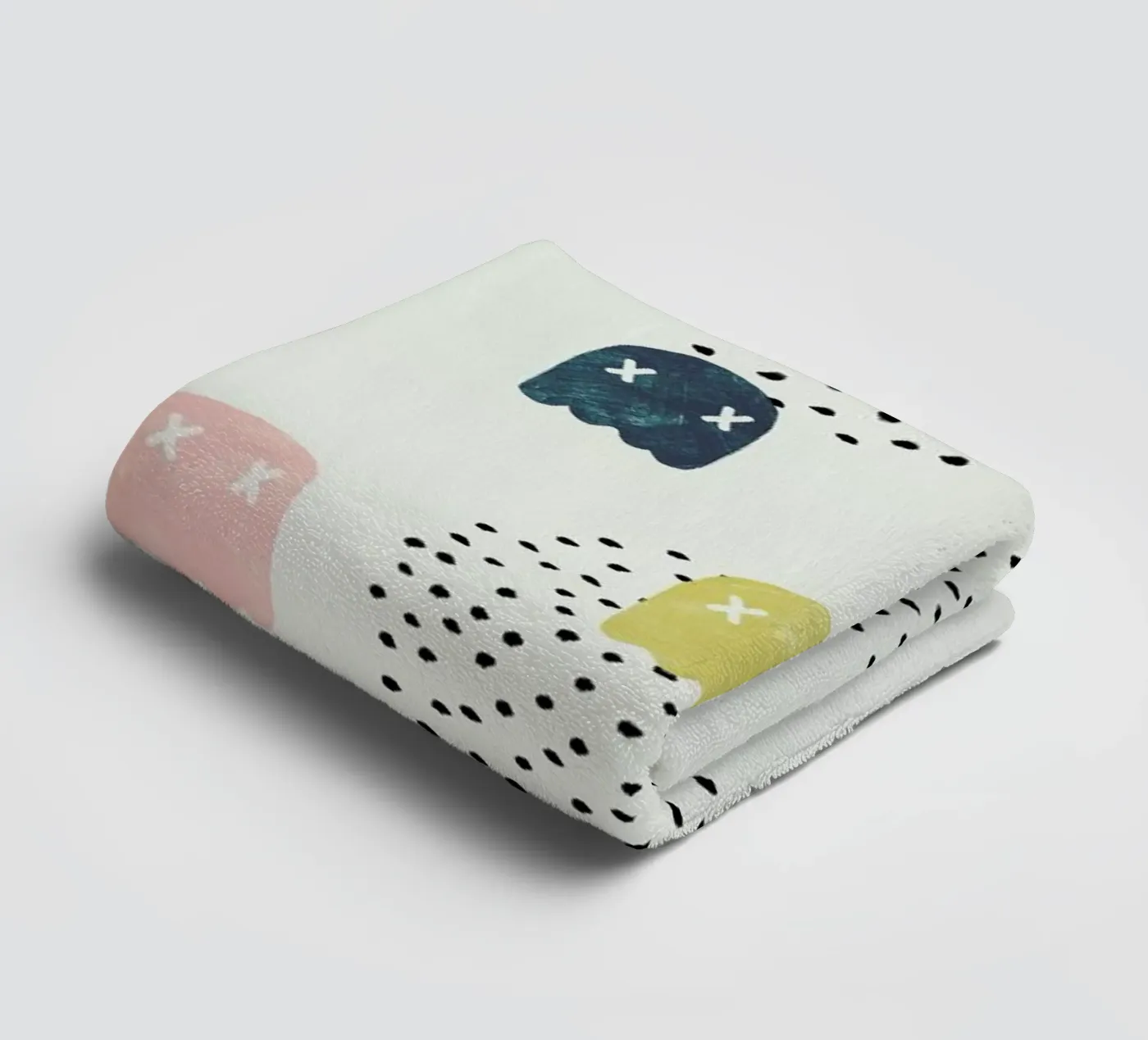 Dead Ghosts towel by Róbert Farkas