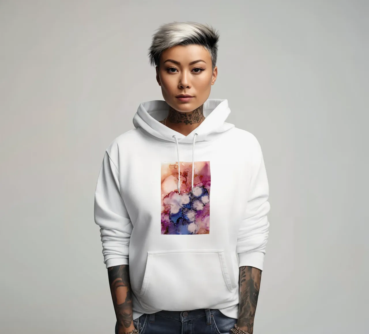 Ink No. 01 felpa con cappuccio da Froilein Juno