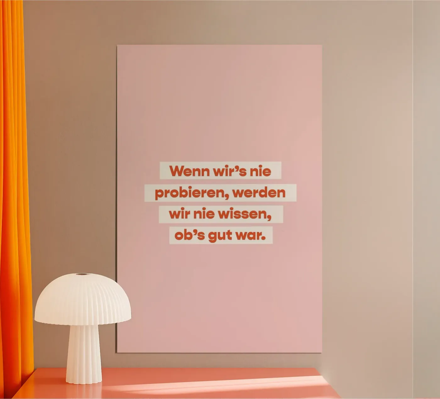 Ausprobieren poster da vonkopfbisfuss x JUNIQE