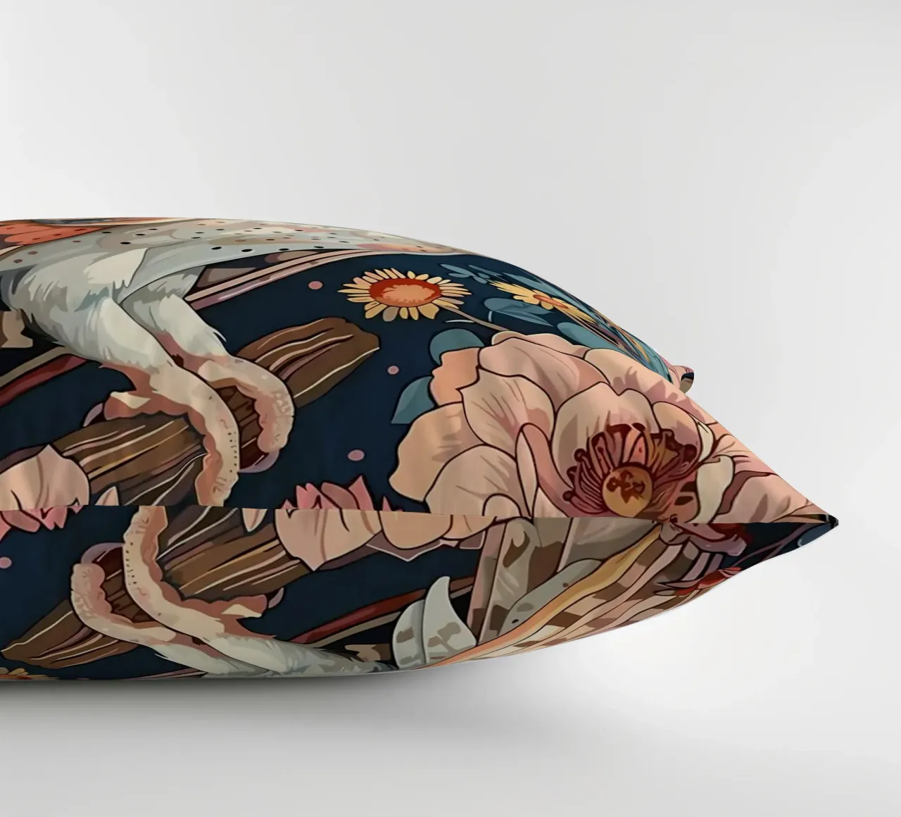 Barbagianni in fiore cuscino da diedrich