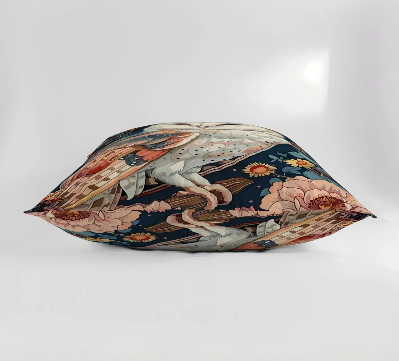 Barbagianni in fiore cuscino da diedrich