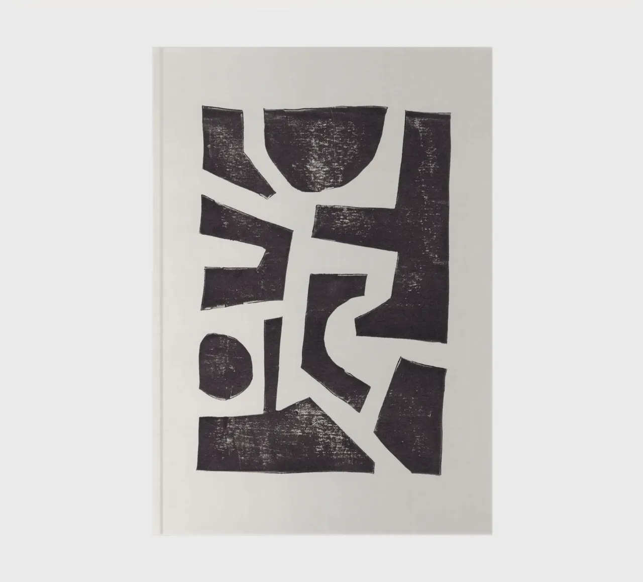 Linocut Abstract #5 notebook by Alisa Galitsyna