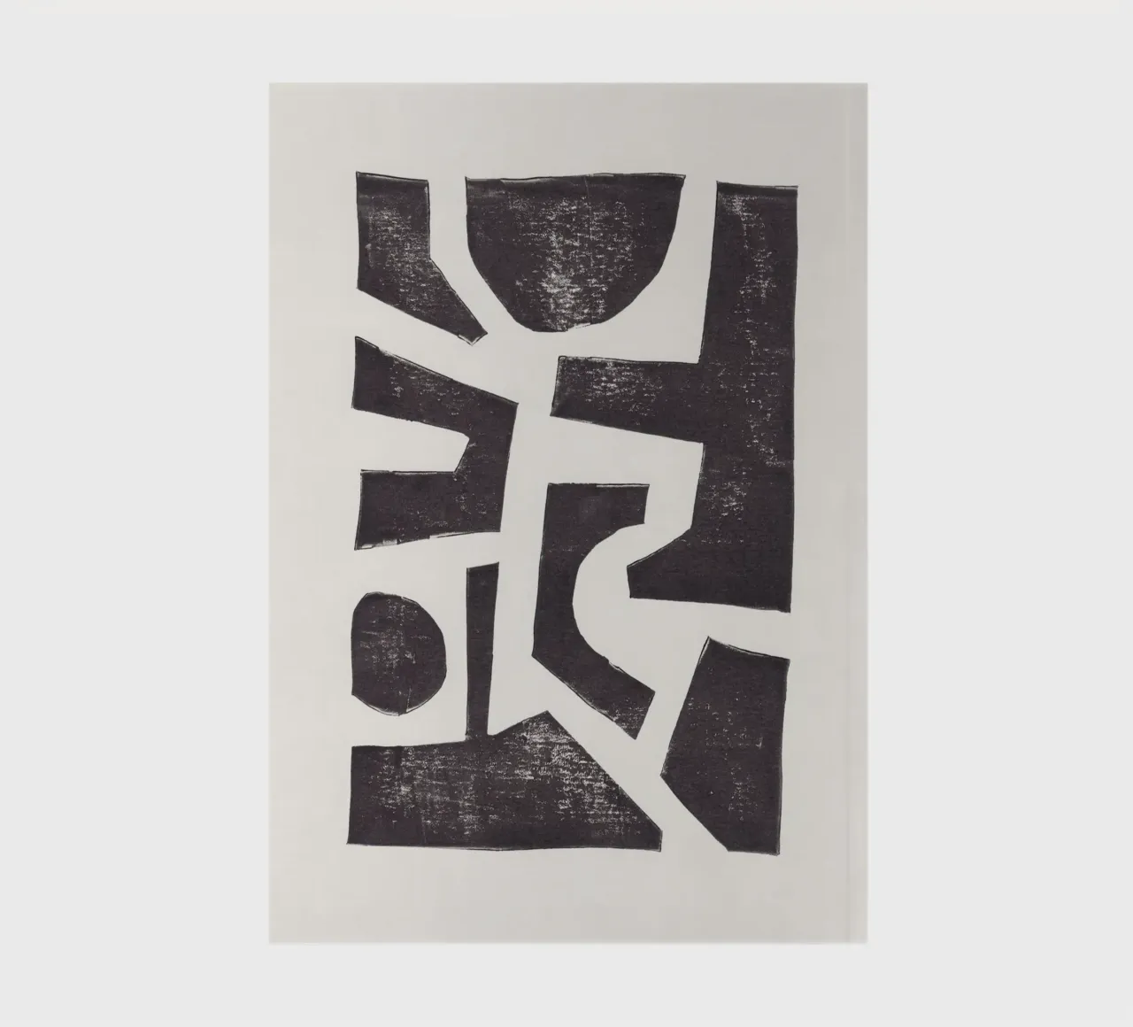 Linocut Abstract #5 notebook by Alisa Galitsyna
