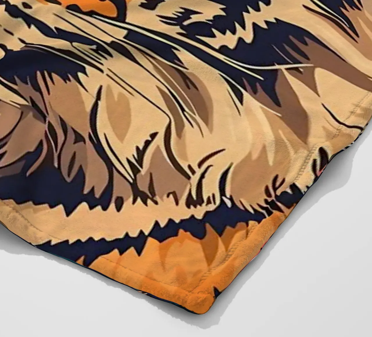 Tigre in fiore coperta in pile da diedrich