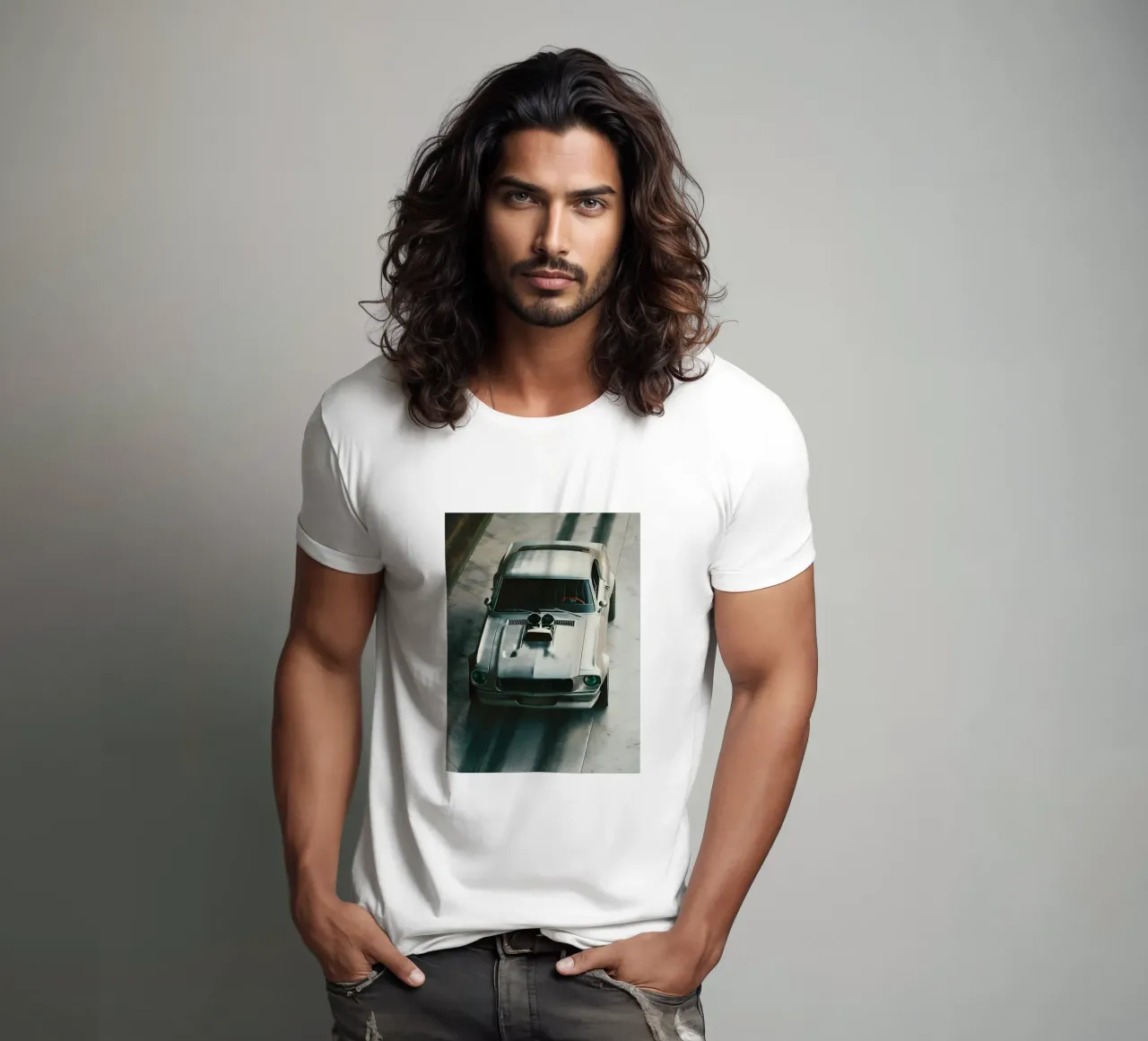 Auto da corsa grigia t-shirt da CAR EDITION