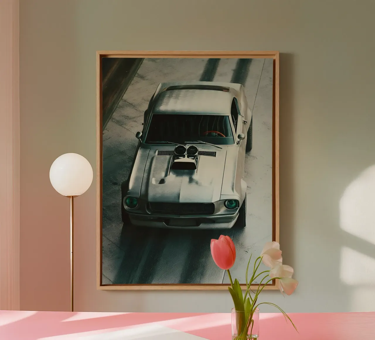Grey Racing Car canvas by CAR EDITION