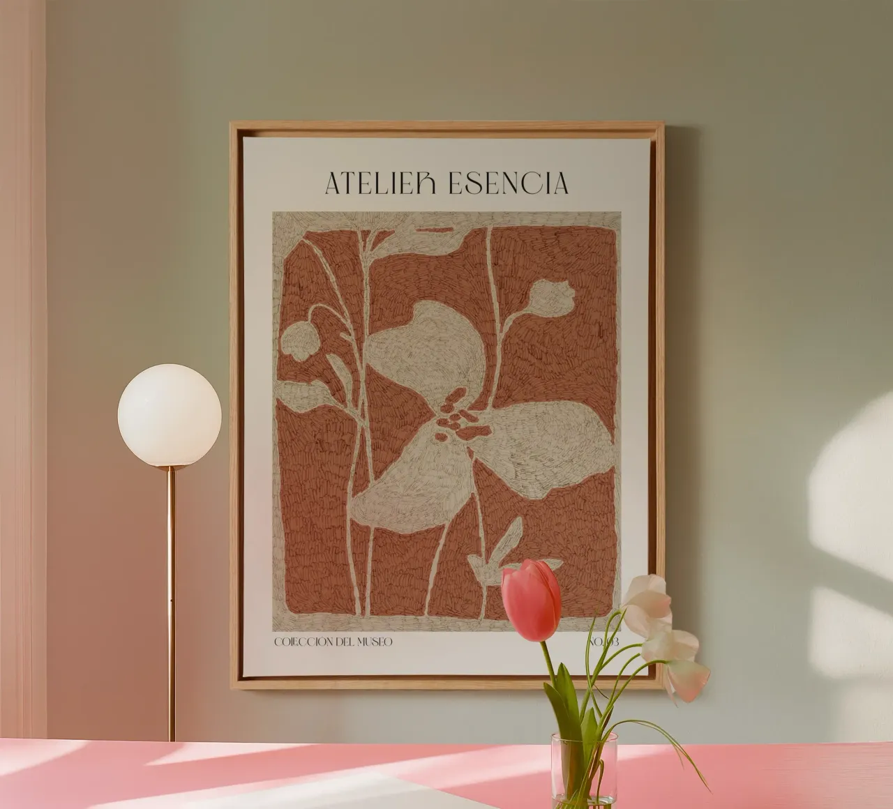 Art Bohemian No 69 tela con Cornice a cassetta da treechild